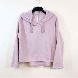 Fabletics | Blush Pink LS Hoodie Crop